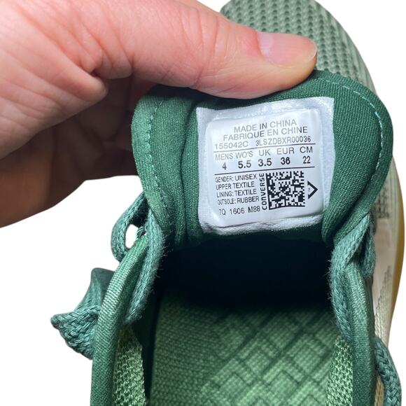 Converse All Star Green White Thunderbolt Sneaker Size 5.5 - Picture 5 of 6